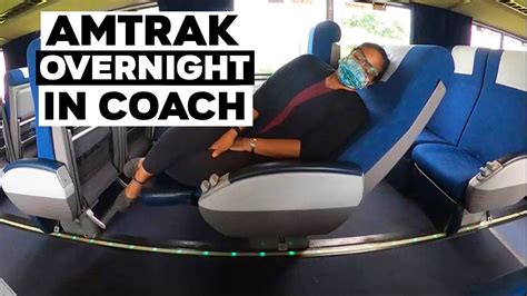 amtrak coach seats overnight.